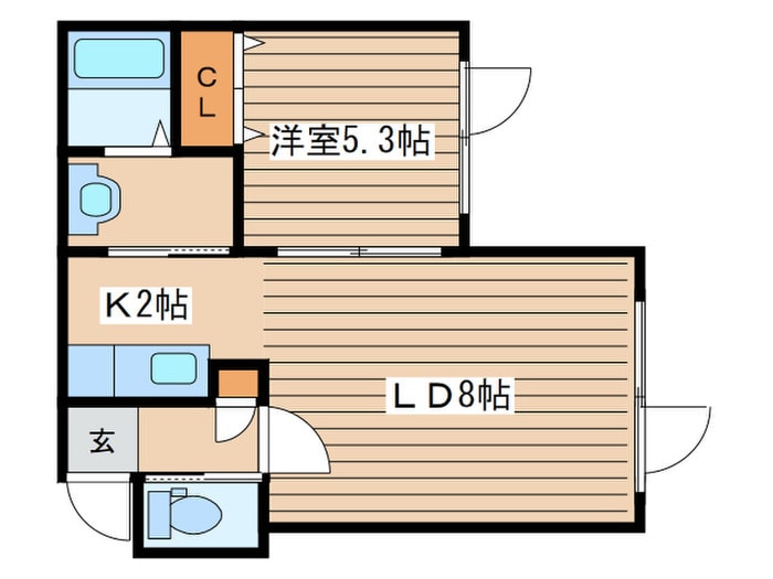 モントレ麻生Ⅱの物件間取画像