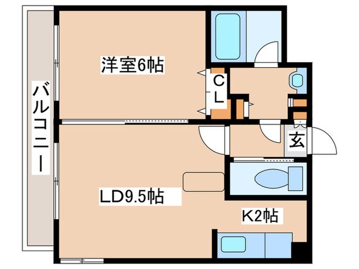 レインボータウン２４の物件間取画像