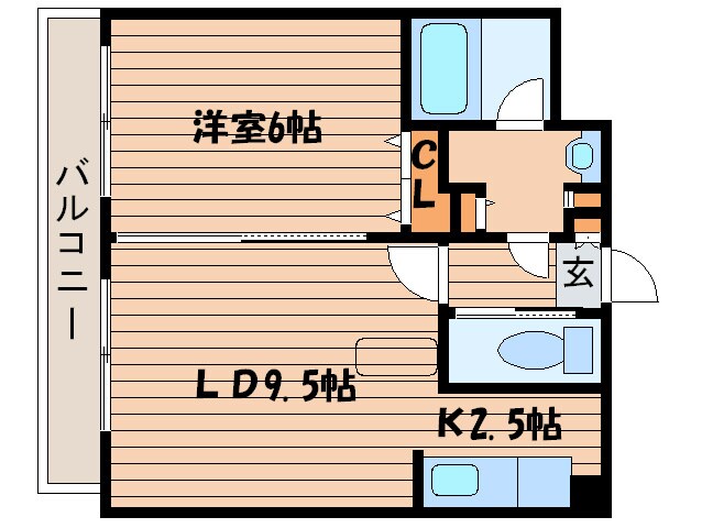 レインボータウン２４の物件間取画像