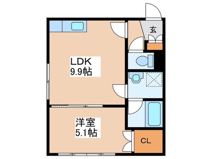 CORPOｸﾘｵﾈの物件間取画像