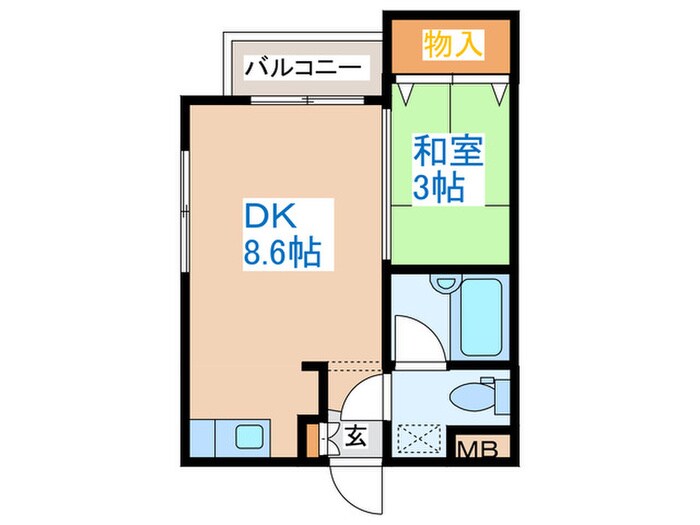 グランメ－ル弘道館第１の物件間取画像