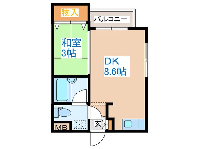 グランメ－ル弘道館第１の物件間取画像