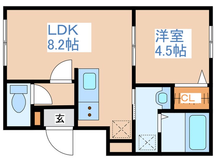 スフィーダ平岸の物件間取画像