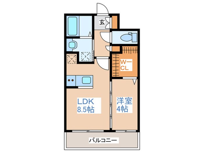 Culmination学園前の物件間取画像