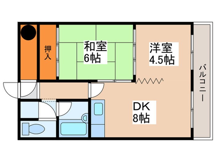 山本ハイツの物件間取画像