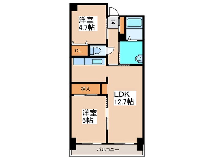 PRESCELTO百合が原の物件間取画像