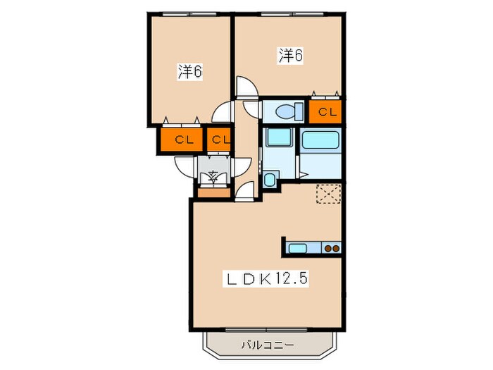 カ－ムフレ－シュの物件間取画像