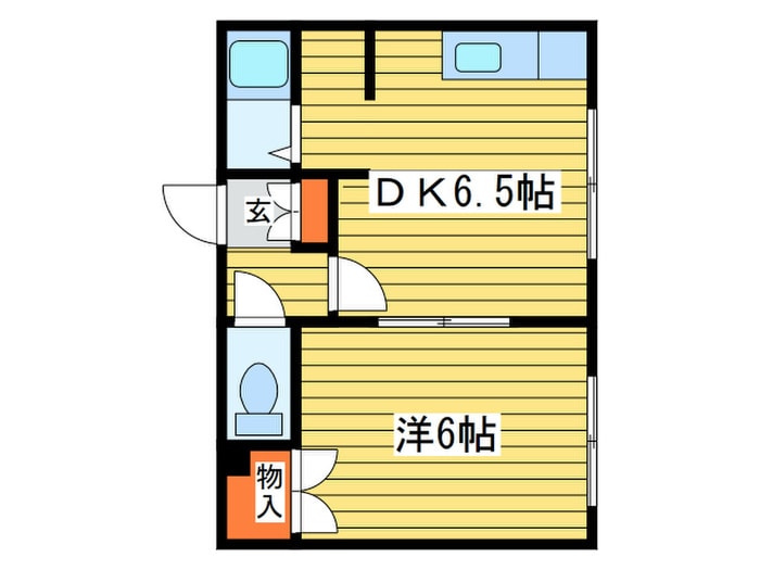 コーポ楡の物件間取画像