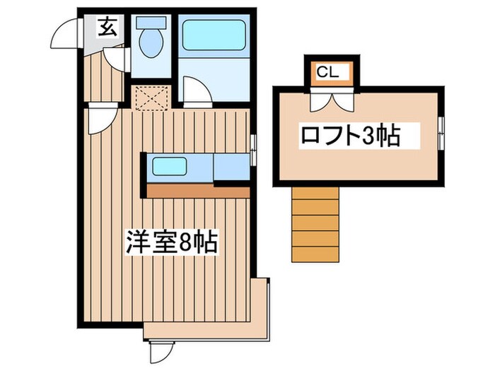 ツインコートＢの物件間取画像