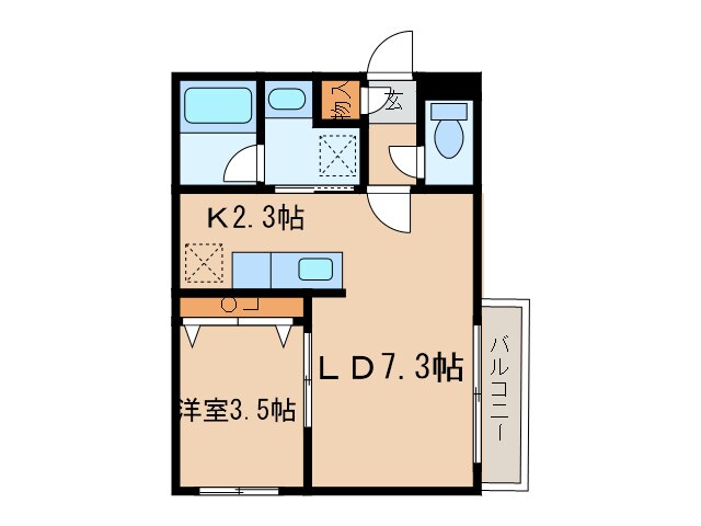 Ｌａｄｕｒｅｅ　Ｎ２２の物件間取画像