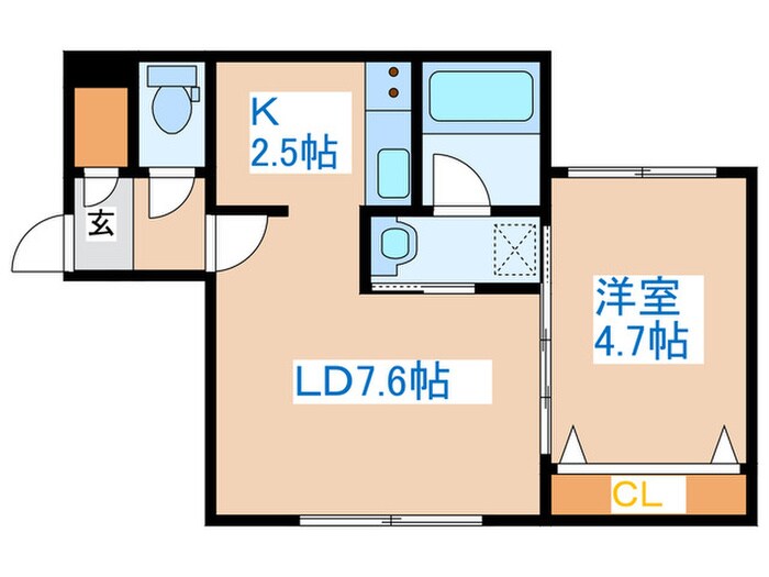 シエル琴似の物件間取画像