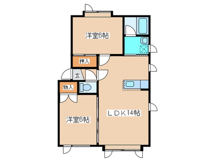 第一バーディハイツの物件間取画像