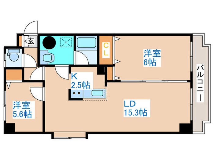 クラウンヒルズの物件間取画像