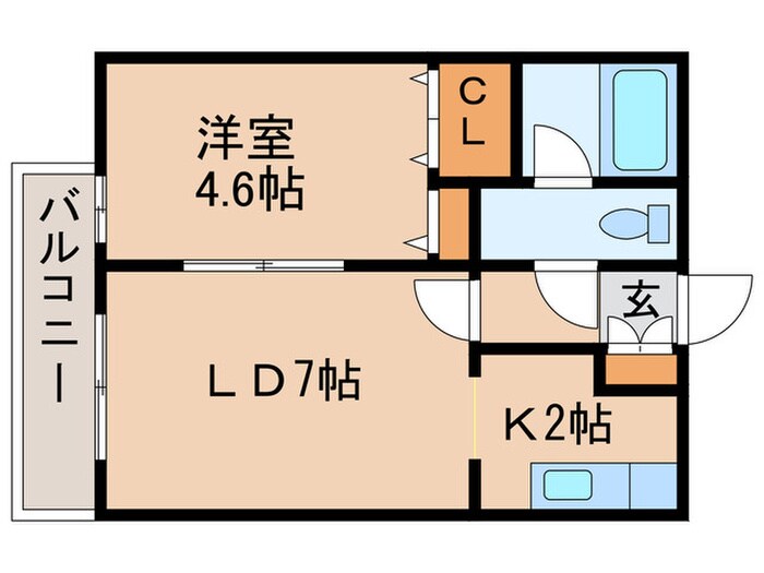 ＭＯＤＵＬＯＲ南円山の物件間取画像