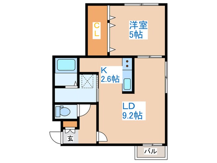 セントベル八軒の物件間取画像