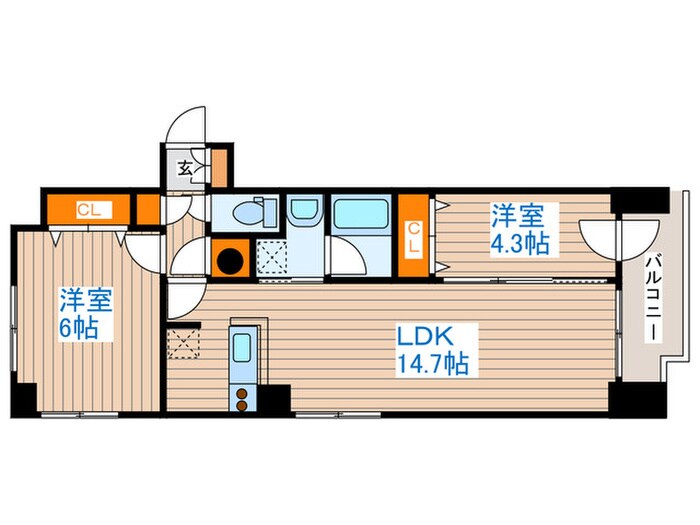 アルファタワ－札幌南４条の物件間取画像