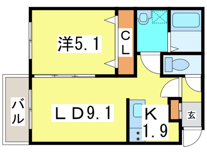 ドルチェ621の物件間取画像