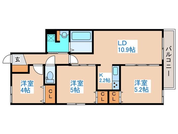 Four Seasons 福住の物件間取画像