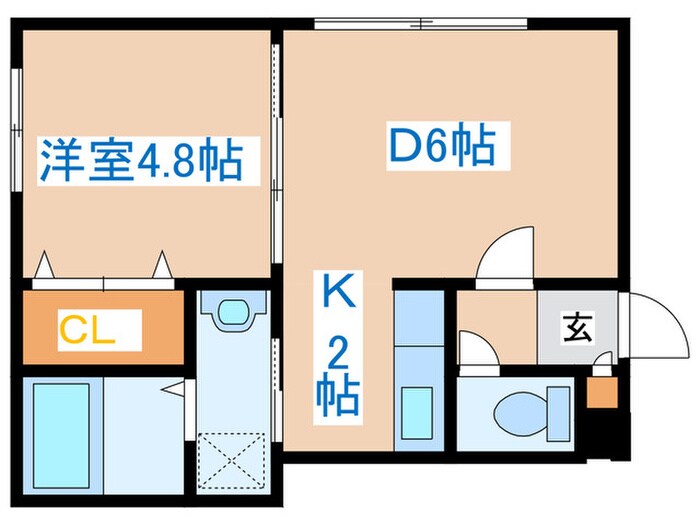 サンクレスト発寒中央の物件間取画像