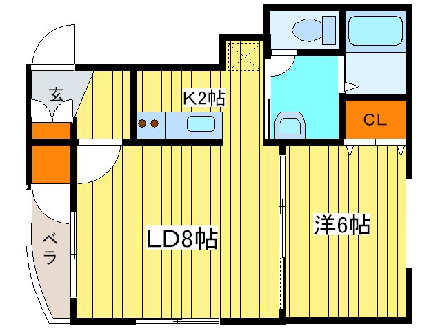 オリエントコ－トＳ１４Ｗ８の物件間取画像