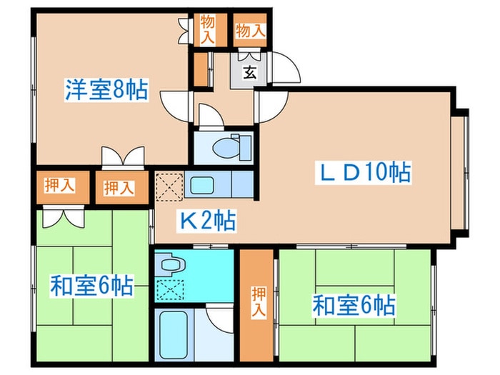 ＴＭハイツの物件間取画像