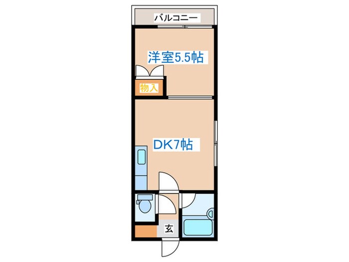 ﾄﾞﾐﾆｵﾝ琴似の物件間取画像