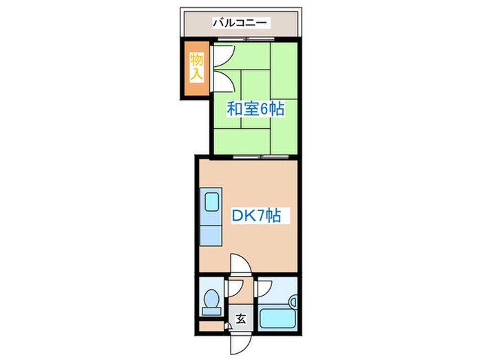 ﾄﾞﾐﾆｵﾝ琴似の物件間取画像