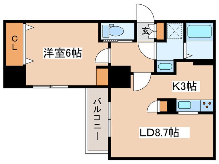 プロスパー月寒の物件間取画像