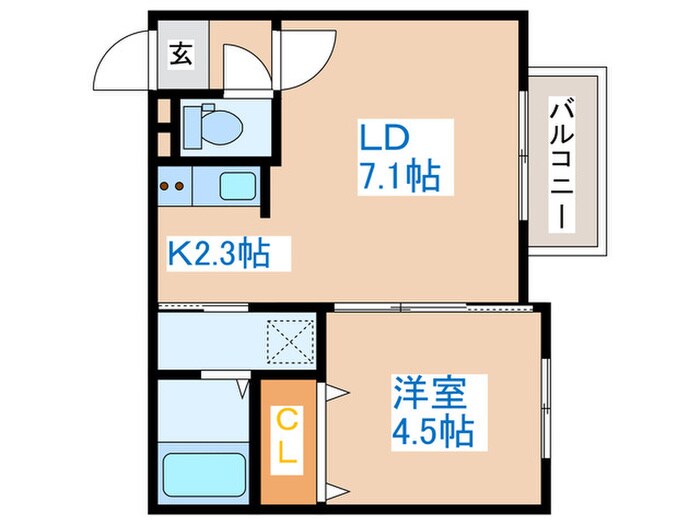 Grandee二十四軒の物件間取画像