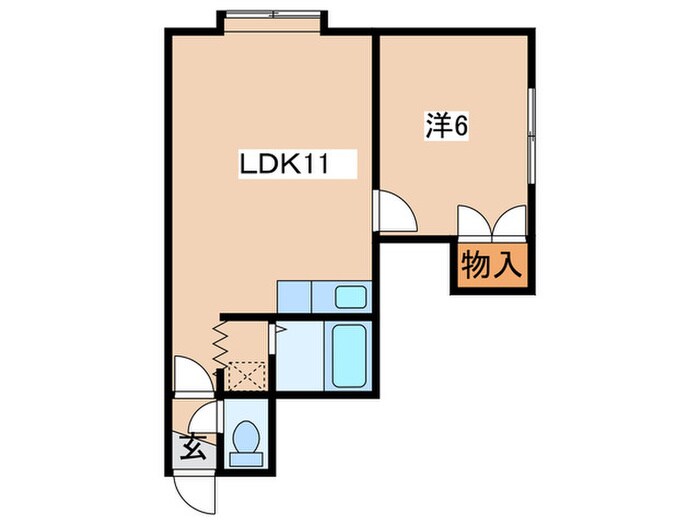 元町アパートメントの物件間取画像