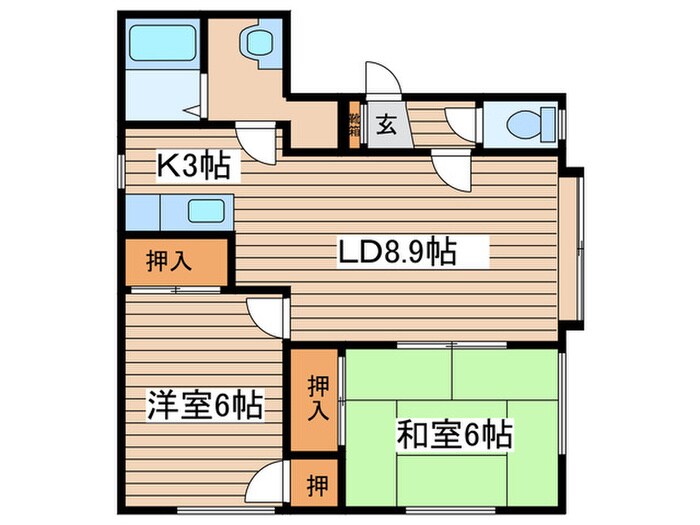 ハイフィ－ルドの物件間取画像