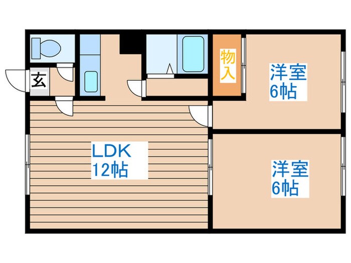 第５竹道ハイツの物件間取画像