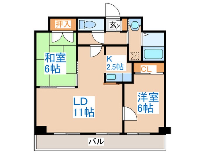 ロイトン山鼻の物件間取画像