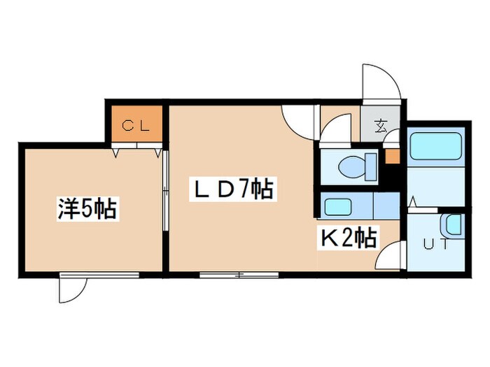 クレアンジュ平和通の物件間取画像