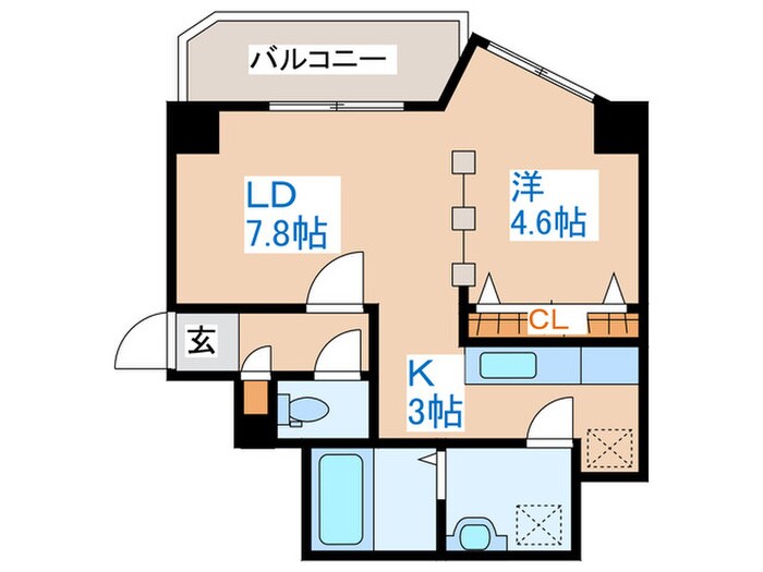 ノ－ブル中島公園の物件間取画像