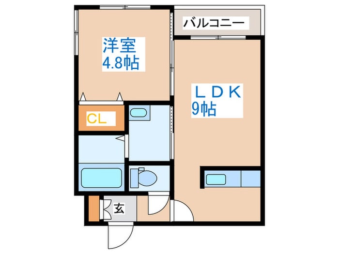 グランディール二十四軒の物件間取画像