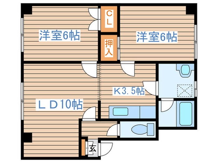 ノーブル２５の物件間取画像