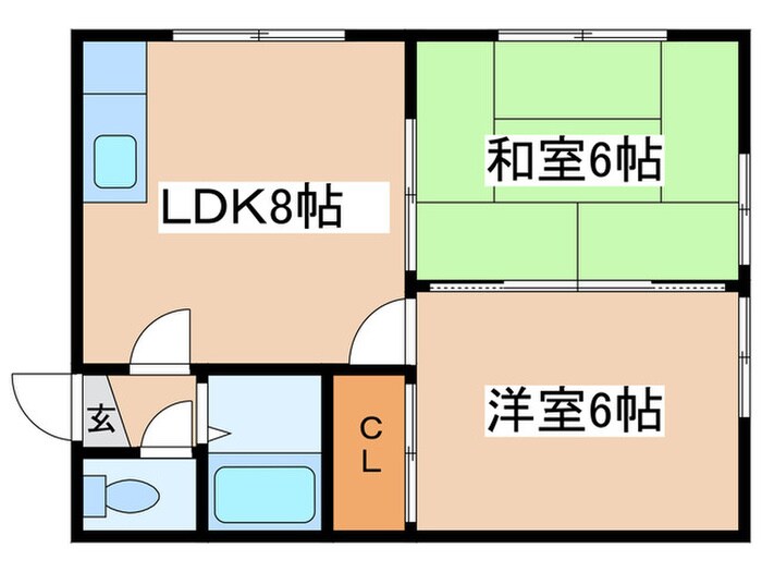 グロリーハイツの物件間取画像