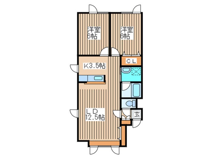 ルポ・ヴィラの物件間取画像