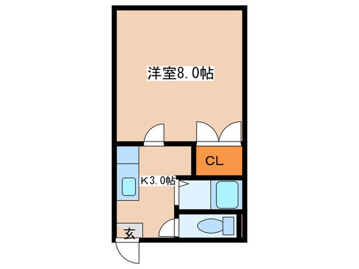 第２澄川銀座パレスの物件間取画像