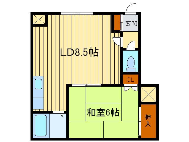 コ－ポおおさきの物件間取画像