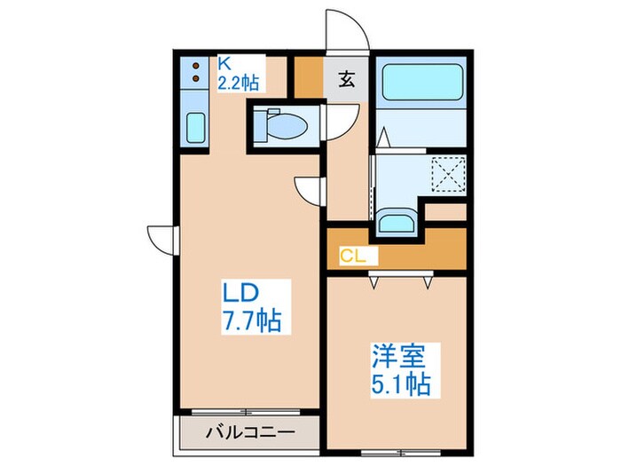 Atlantis Hassamuの物件間取画像