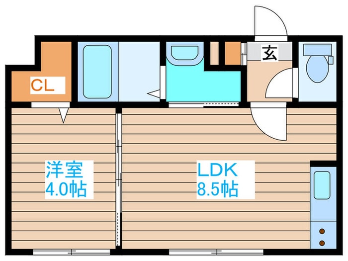 ラフィーネ南郷通の物件間取画像