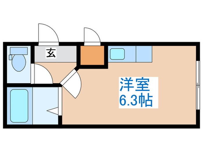 マンションむらかみ５の物件間取画像