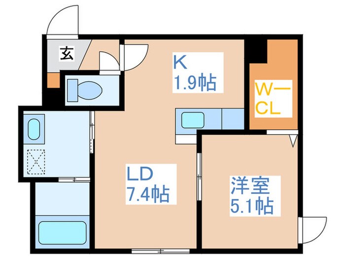 アレナ宮の沢の物件間取画像