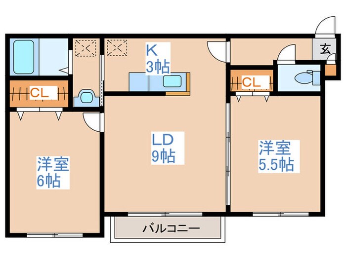 リバージュＬ38の物件間取画像