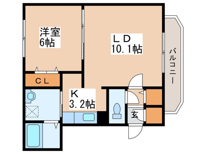 大光六番館の物件間取画像