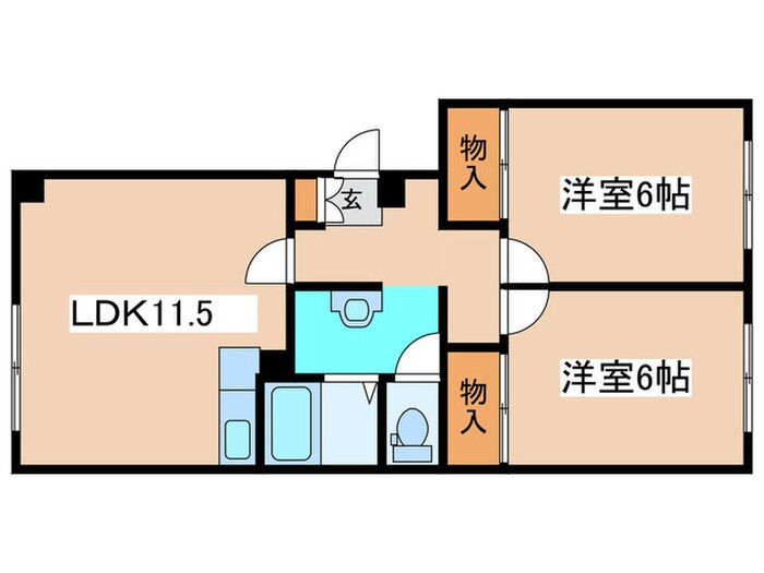 アルファコスモ伏古公園の物件間取画像