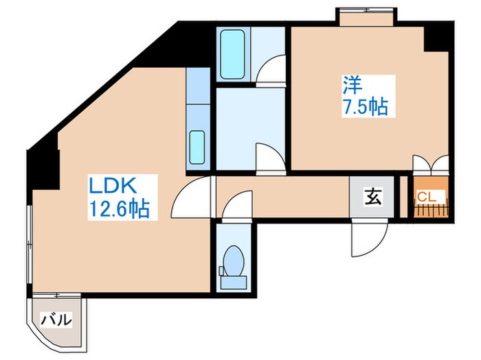 ウイング円山北町の物件間取画像