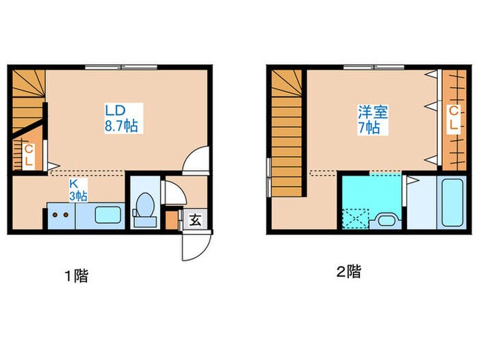 グランメール本郷通７Ｂの物件間取画像